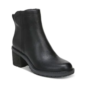 ZODIAC Womens Black Arch Support Greyson Round Toe Stacked Heel Boots Shoes 6 M
